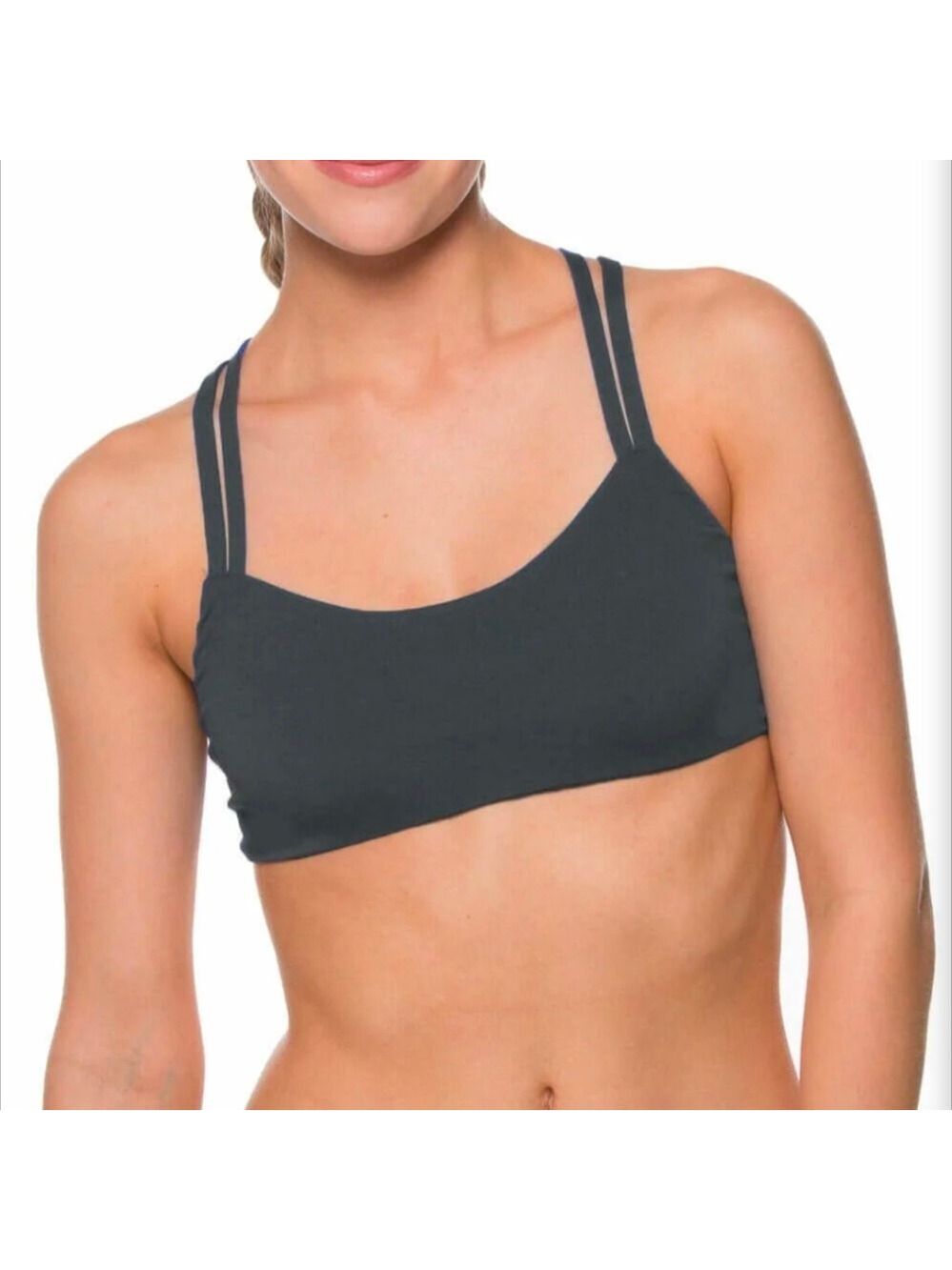 Fendrick's Suit Jolyn Gray Swim Top Size Large